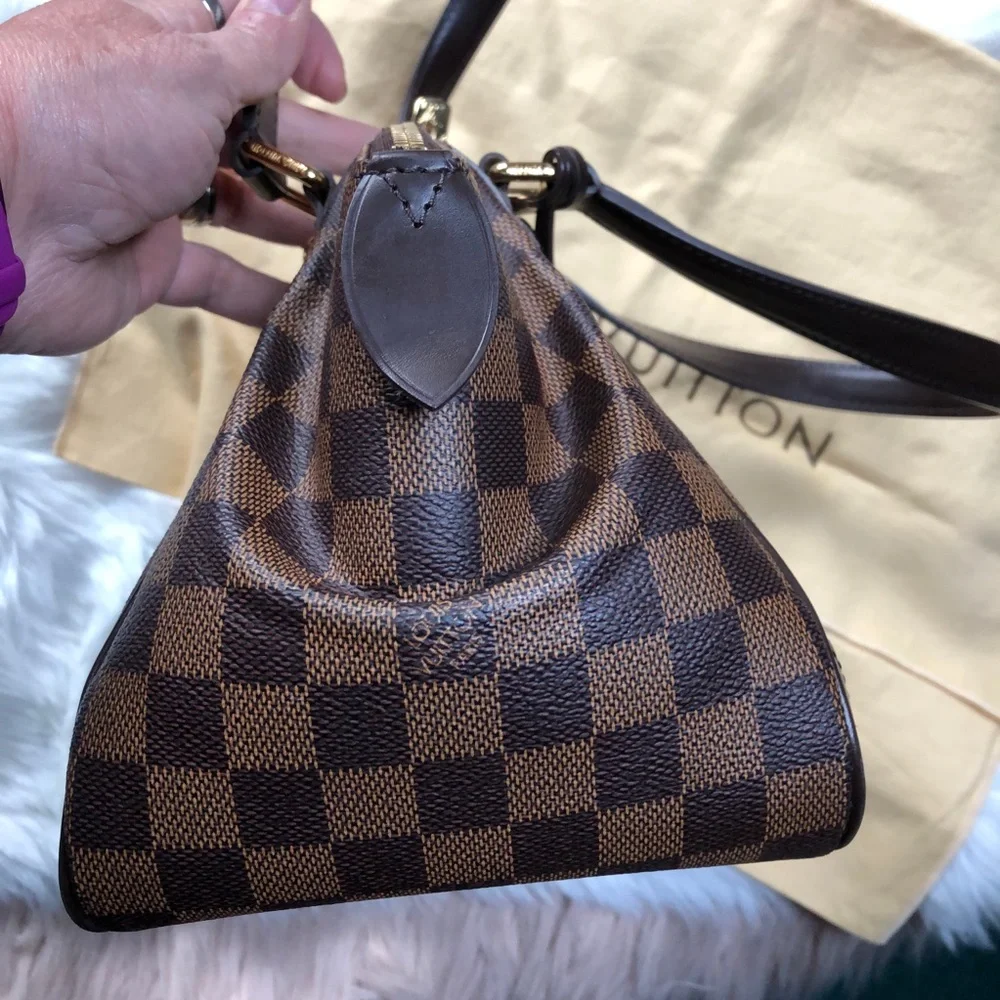 LOUIS VUITTON Damier Ebene Verona PM Satchel Shoulder Bag Authentic